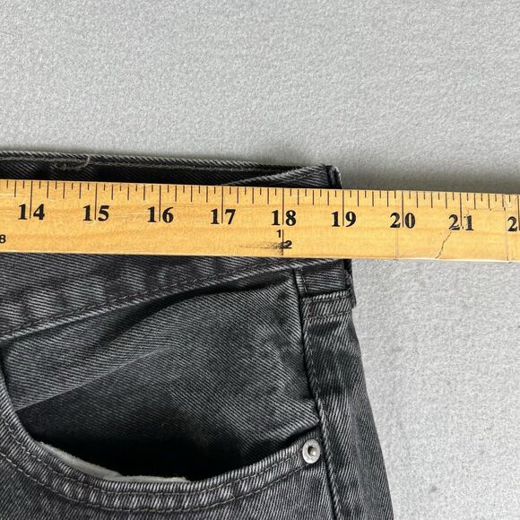 Levi’s 505 Jeans Men’s 40x32 Black Denim Regular Fit Mid Rise Pants - Picture 9 of 16